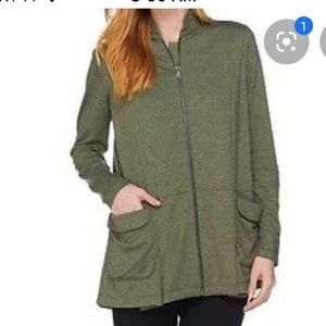 LOGO Lori Goldstein French Terry Jacket A282147